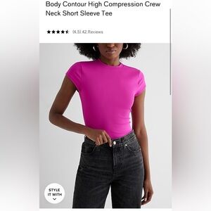 Women’s express body contour high compression crew neck short sleeve tee